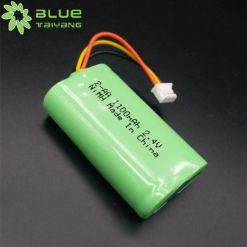 定制鎳氫電池組 NiMH 2-AA 1100mah 2.4v 遙控車可充電鎳氫電池組