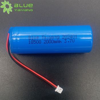 可充電 18500 2000mah 3.7V 圓柱形鋰離子電池